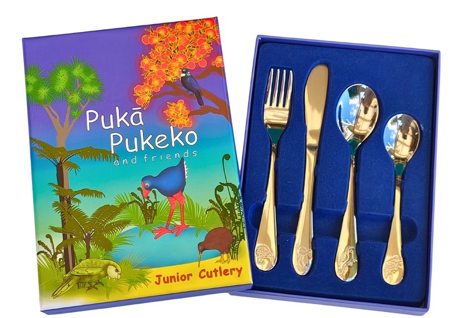 Pukā Pukeko Childrens Stainless Steel Cutlery