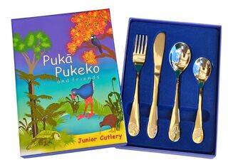 Pukā Pukeko Children's Stainless Steel Cutlery Sets x 48
